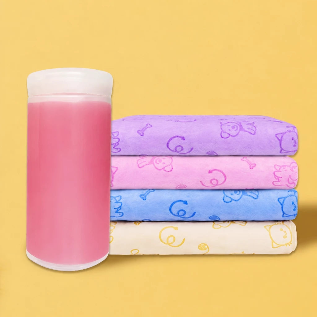 PVA Pet Bath Towel for Dogs and Cats
