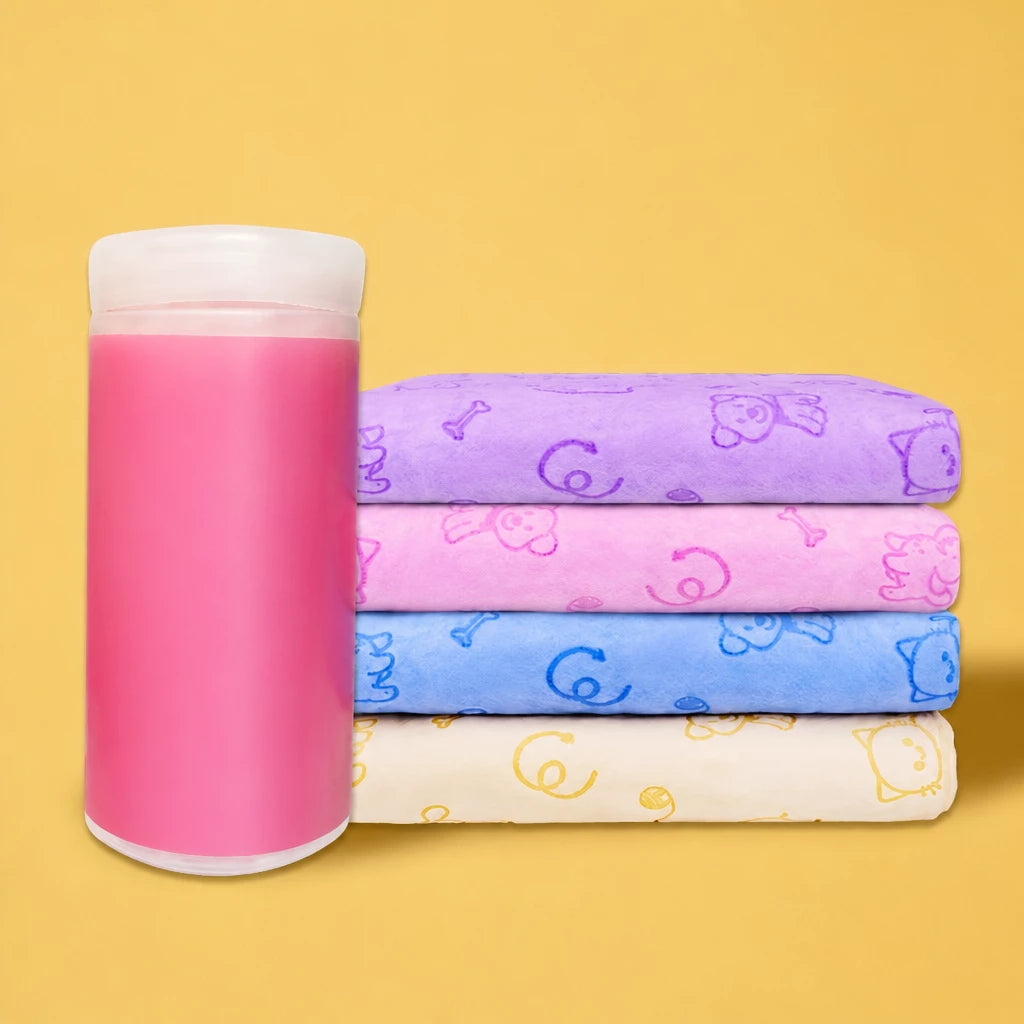 PVA Pet Bath Towel for Dogs and Cats