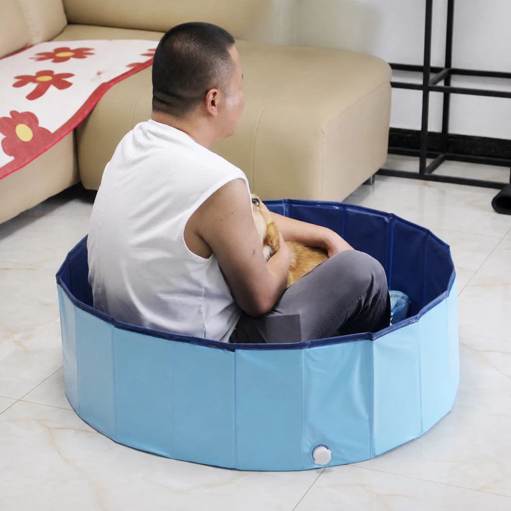 Foldable Pet Bath Basin for Dogs & Cats