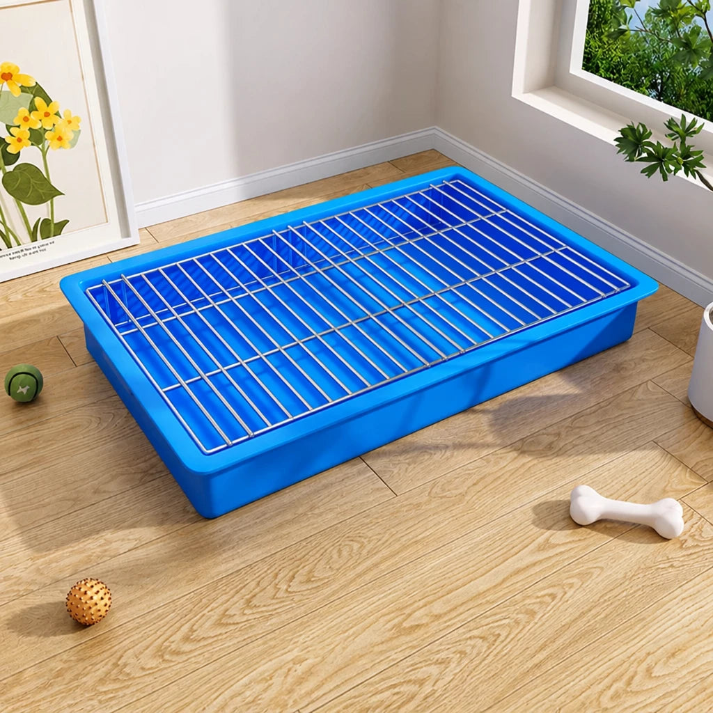 Plastic Dog Potty Tray with Grid Insert