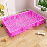 Plastic Dog Potty Tray with Grid Insert