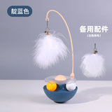 Wobble Cat Toy with Feather Accessory