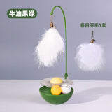 Wobble Cat Toy with Feather Accessory