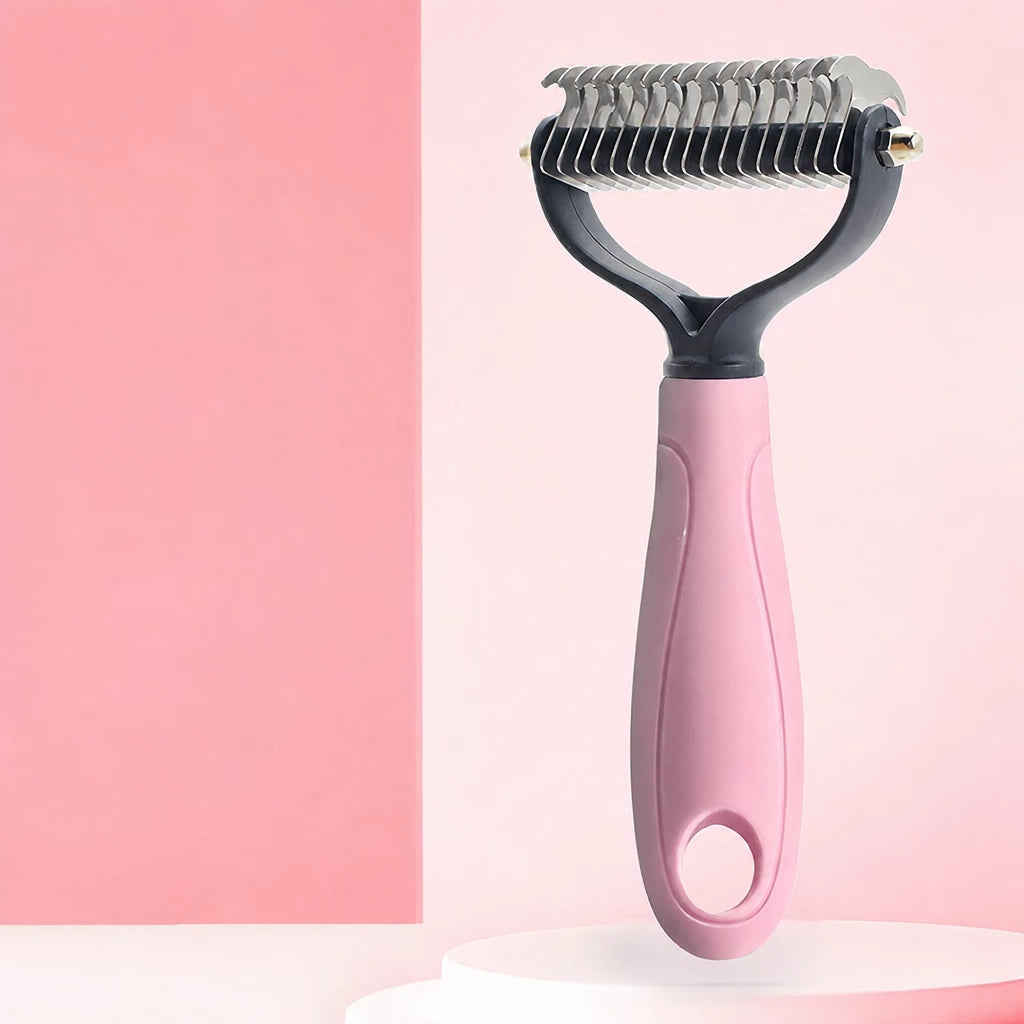 Dog & Cat Grooming Comb for Loose Fur and Tangles