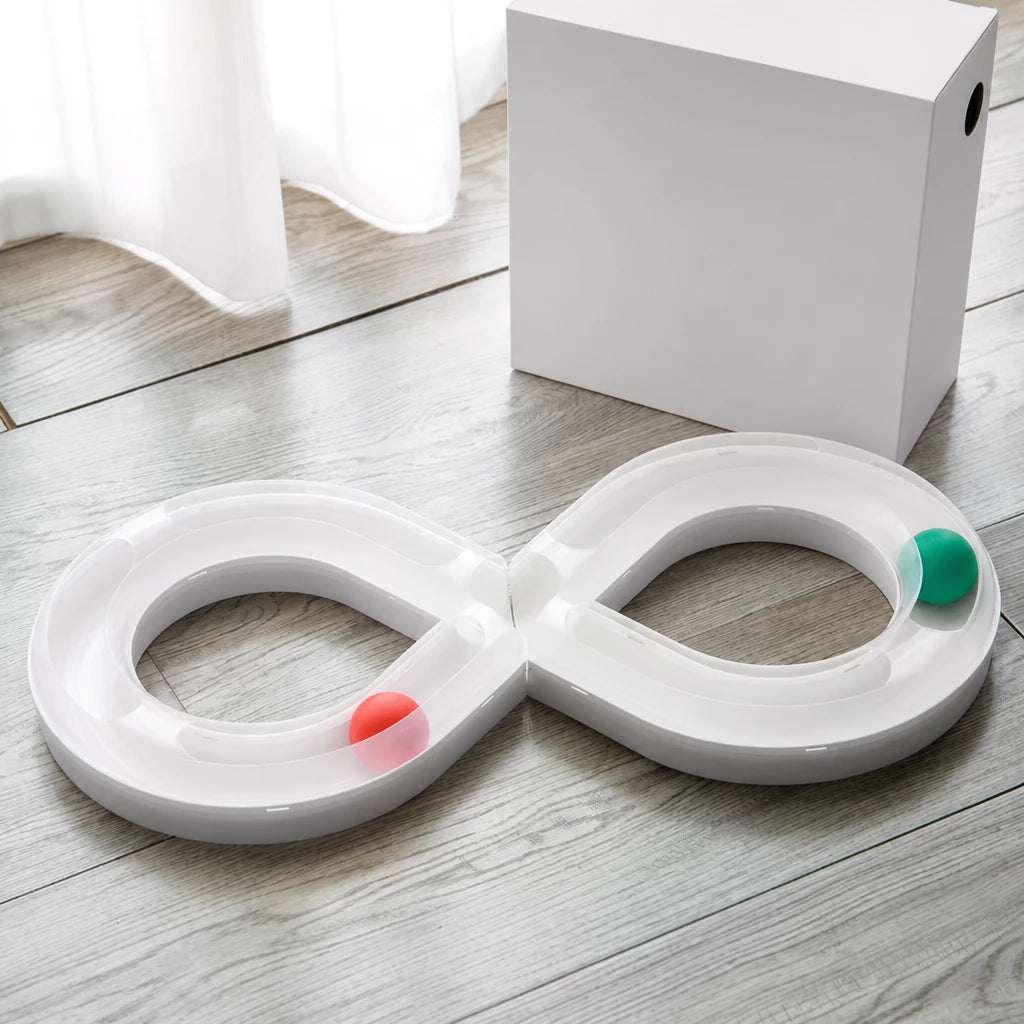 PawMerry Interactive Rolling Ball Track Toy for Cats