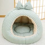 Covered Tent-Style Pet Bed for Cats and Puppies