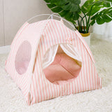 Indoor Tent Bed for Cats & Dogs with Washable Cover