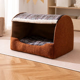 Covered Dog Bed