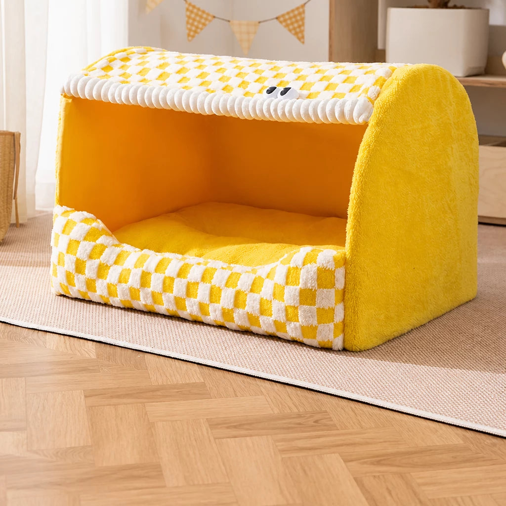 Covered Dog Bed