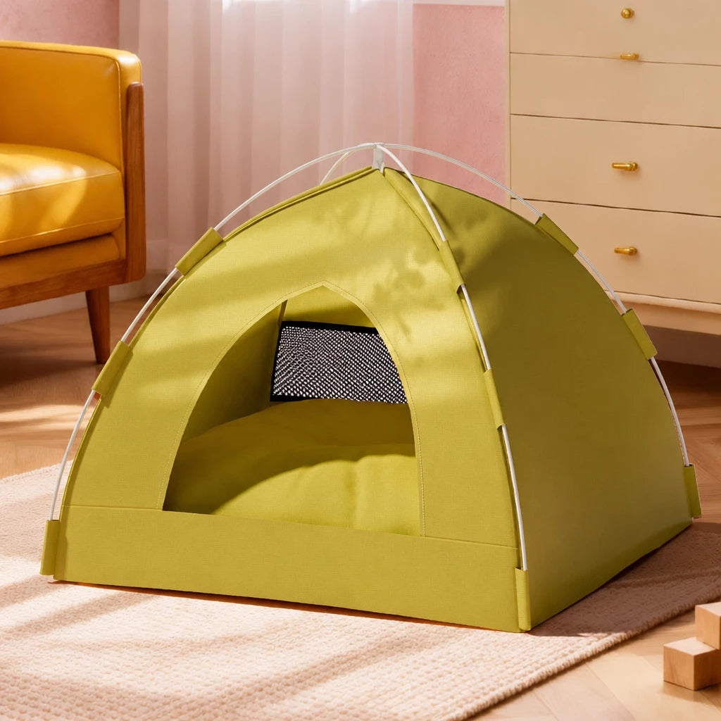 Year-Round Convertible Tent Bed for Cats and Small Dogs