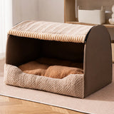 Enclosed Cat & Dog Bed with Removable, Washable Pad