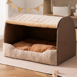 Enclosed Cat & Dog Bed with Removable, Washable Pad