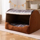 Enclosed Cat & Dog Bed with Removable, Washable Pad
