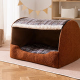 Enclosed Cat & Dog Bed with Removable, Washable Pad