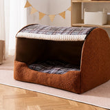 Enclosed Cat & Dog Bed with Removable, Washable Pad