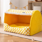 Enclosed Cat & Dog Bed with Removable, Washable Pad