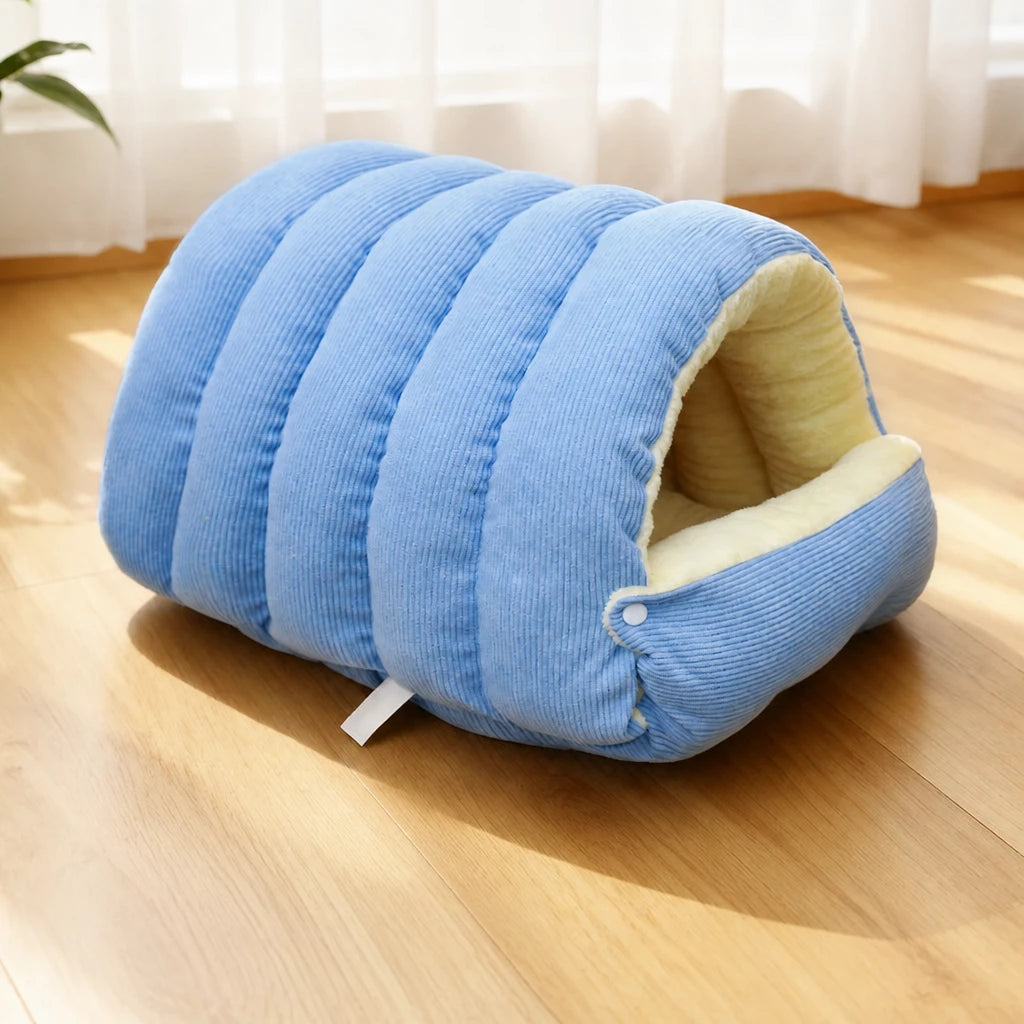 Semi-Enclosed EPE Foam Pet Bed with Snap-Button Design