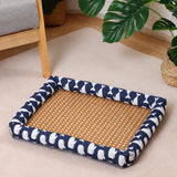 Year-Round Woven Pet Bed Mat for Dogs & Cats