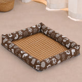 Year-Round Woven Pet Bed Mat for Dogs & Cats