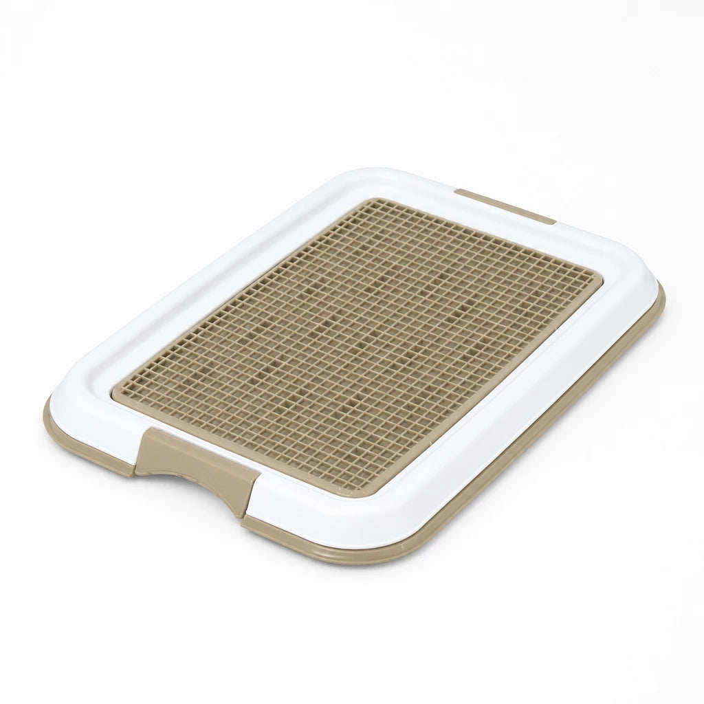 Flat Plastic Dog Potty Tray with Mesh Grate