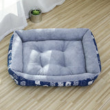Rectangular Padded Pet Bed for Dogs and Cats