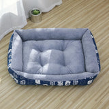Rectangular Padded Pet Bed for Dogs and Cats