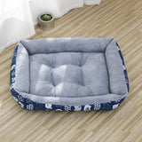 Rectangular Padded Pet Bed for Dogs and Cats