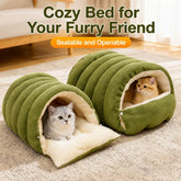 Semi-Enclosed Cat & Dog Bed with Removable Cover