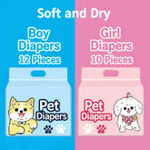 Disposable Dog Diapers for Male and Female Dogs
