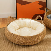 Woven Pet Bed for Cats and Small Dogs