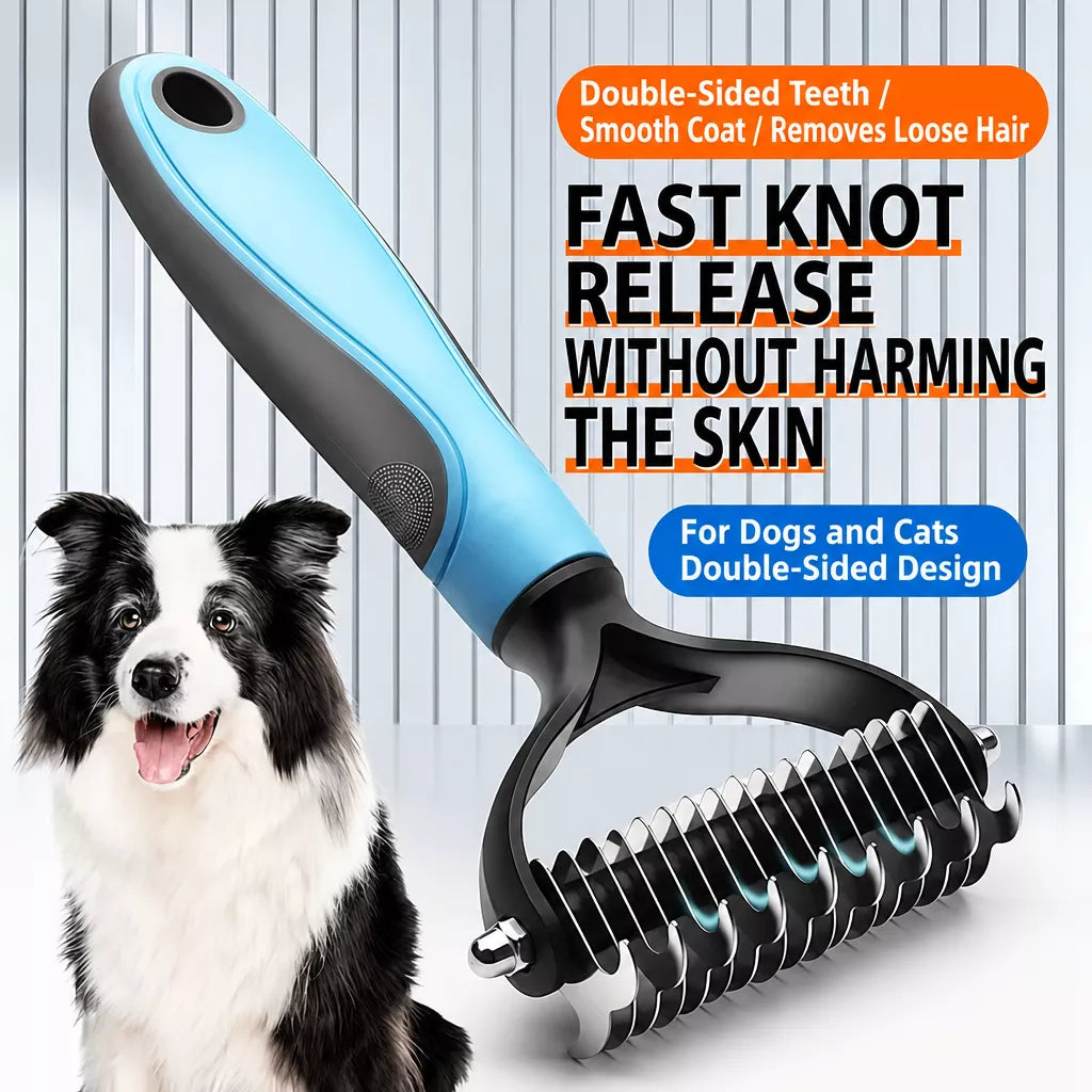 Dog & Cat Grooming Comb for Loose Hair and Tangles