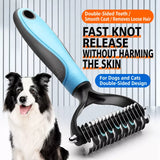 Dog & Cat Grooming Comb for Loose Hair and Tangles