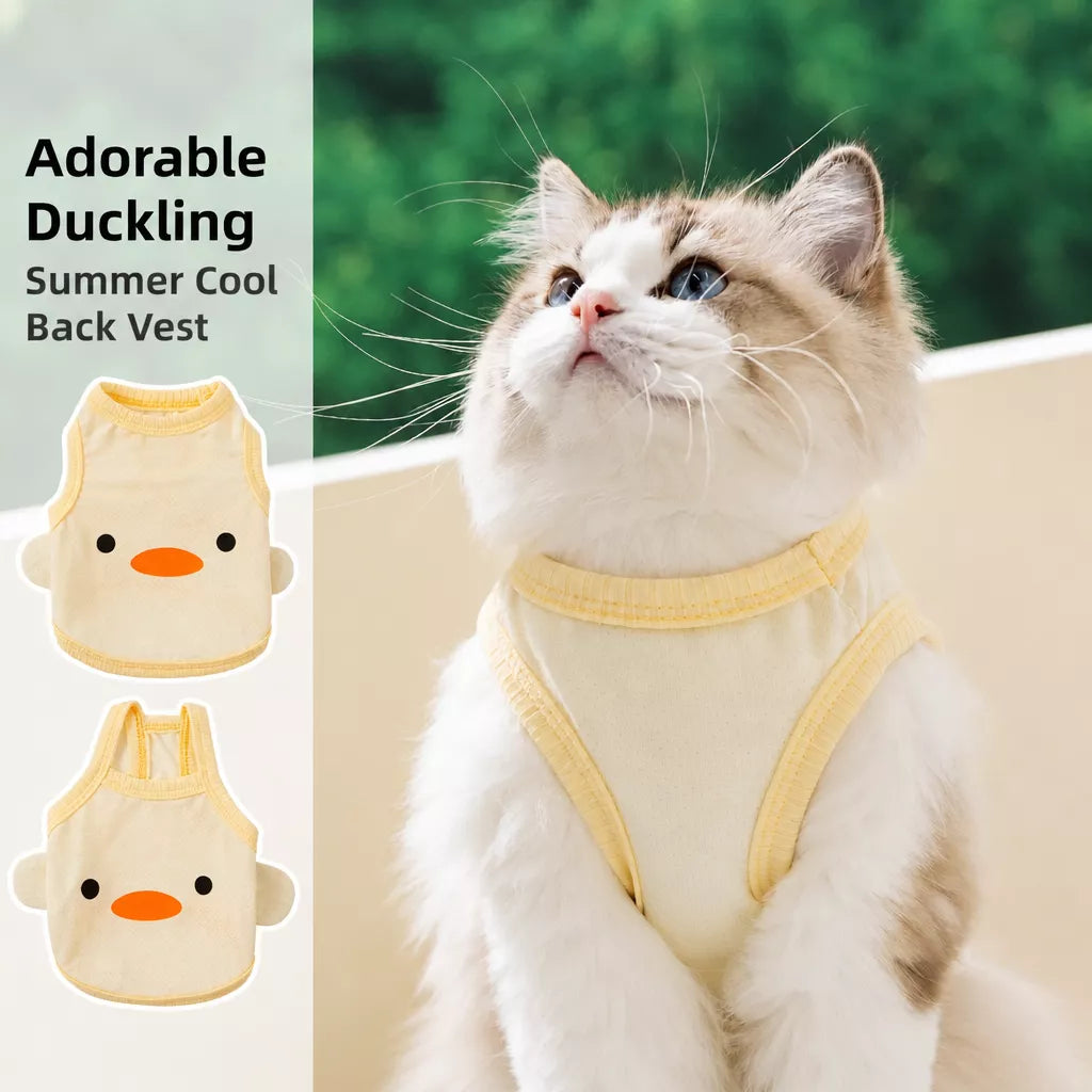 Polyester Sleeveless Vest for Cats
