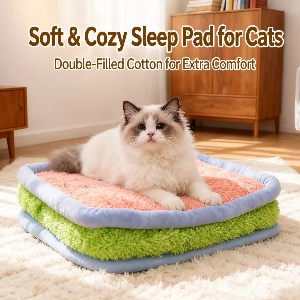 Colorful Plush Pet Bed for Dogs and Cats