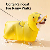 Dog Raincoat with Belly Coverage for Small to Medium Dogs
