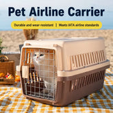 Plastic Travel Carrier for Cats and Small to Medium Dogs