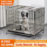 Stainless Steel Dog Crate with Tray