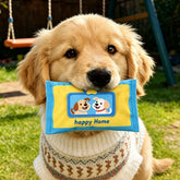 Tissue-Pull Squeaky Puzzle Toy for Small and Medium Dogs