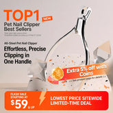 Stainless Steel Nail Clippers for Cats and Medium to Large Dogs