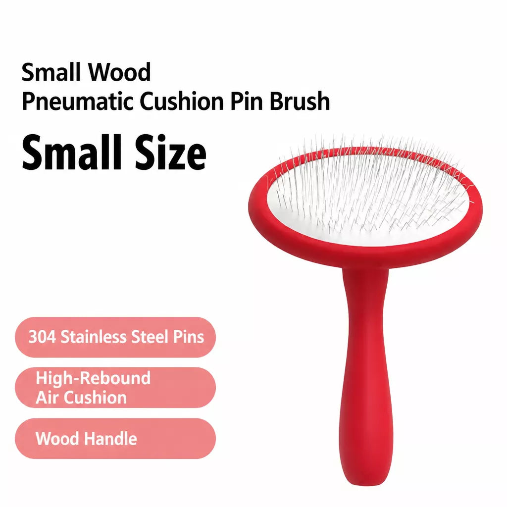 Cushioned Soft-Pin Slicker Brush for Dogs and Cats