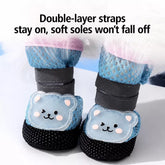 Nylon Dog Boots for Small Dogs – Soft Sole, Stay-On Design