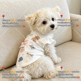 Bow Tie Flutter-Sleeve Pet Vest