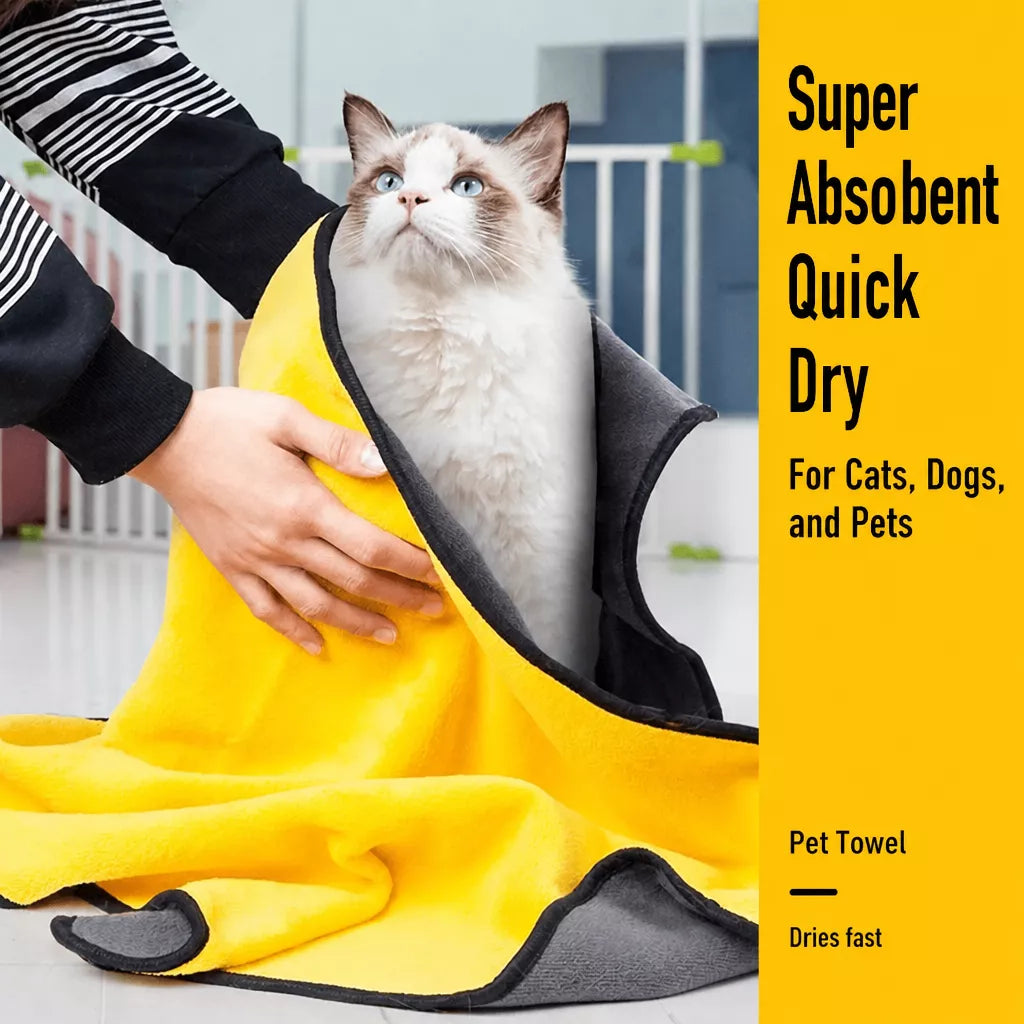 Cotton Pet Drying Towel for Dogs & Cats