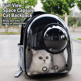 Cat Backpack Carrier with Panoramic Window and Side Vents