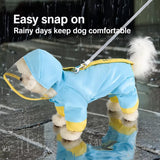 Hooded Reflective Dog Raincoat