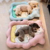 Pet Bed with Removable Washable Base for Small Dogs and Cats