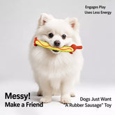 Latex Sausage Dog Squeaky Toy for Small and Medium Dogs