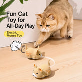 Electronic Plush Hamster Toy with Sound for Cats