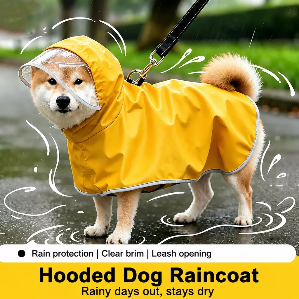 Dog Raincoat for Small and Medium Dogs