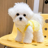 Silk Heart Cutout Ruffle Dress for Small Dogs & Cats